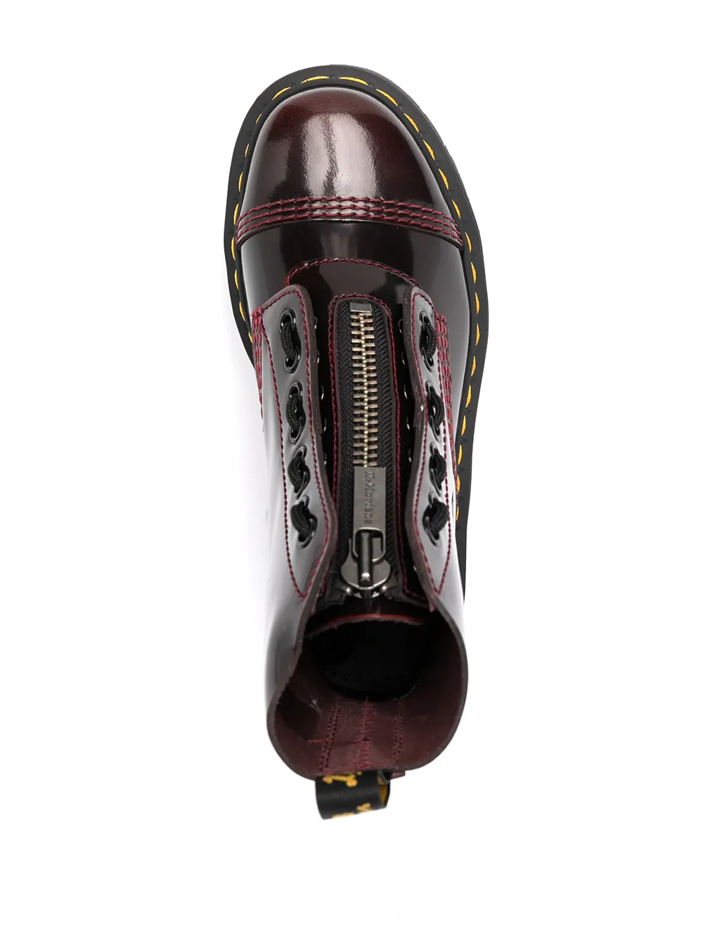 Dr. Martens Enkellaarzen met veters Rood