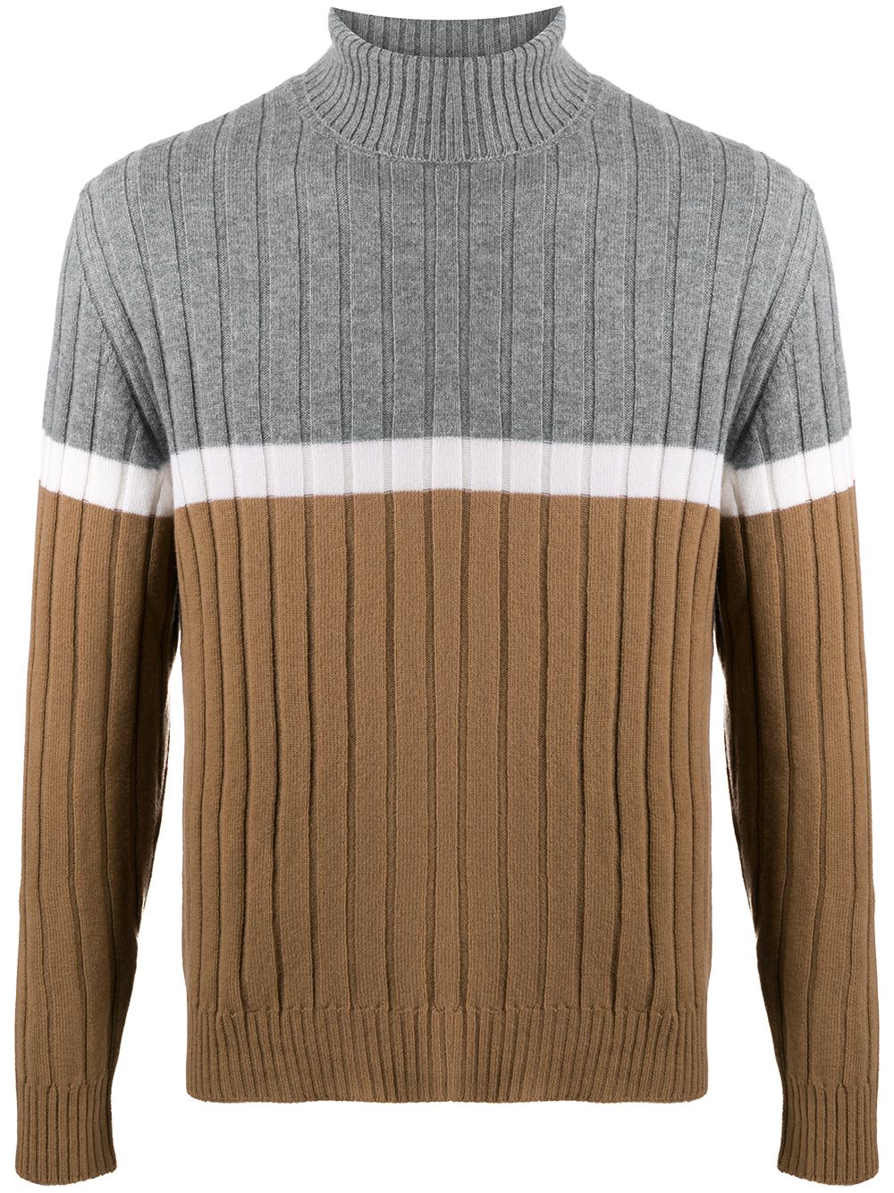 фото Eleventy colour-block roll neck jumper