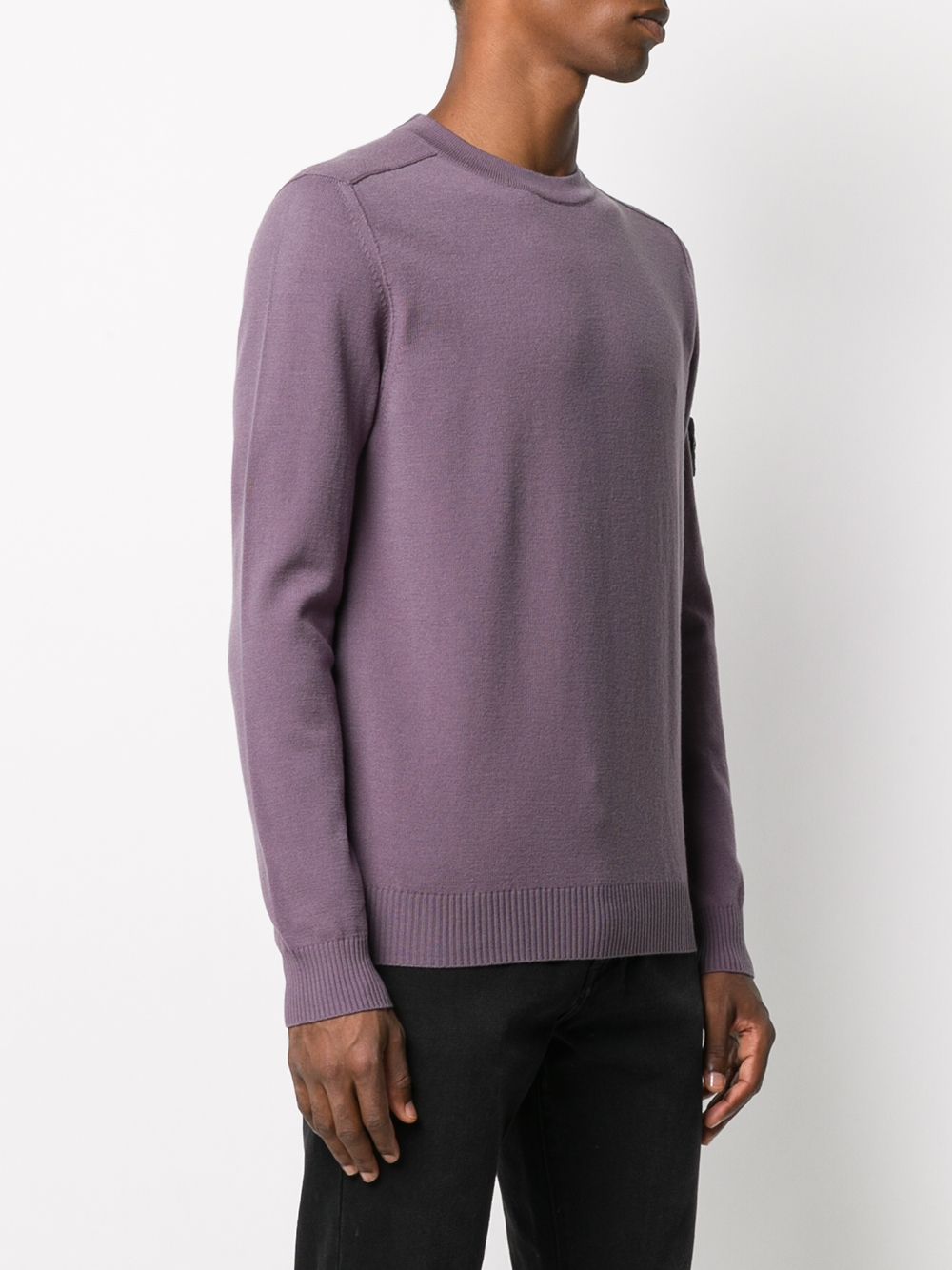 stone island purple crew neck