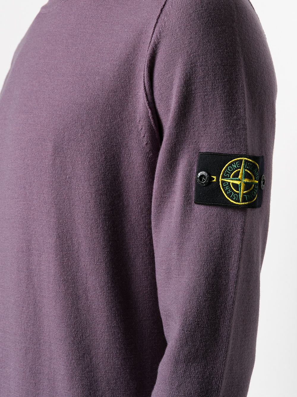 фото Stone island свитер с нашивкой-логотипом и круглым вырезом