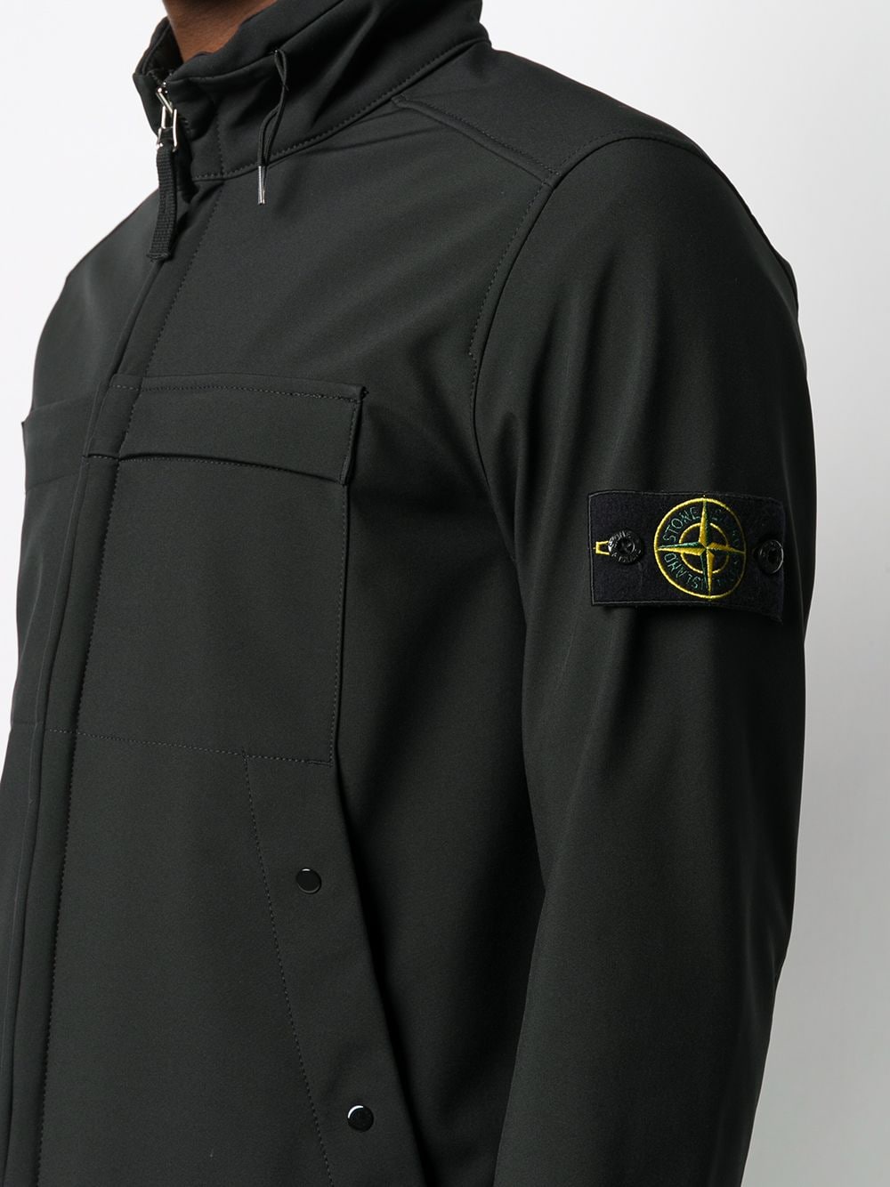 фото Stone island легкая куртка с высоким воротником