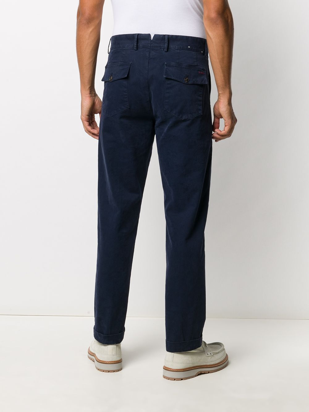 Pt01 Logo Charm Straight Trousers - Farfetch