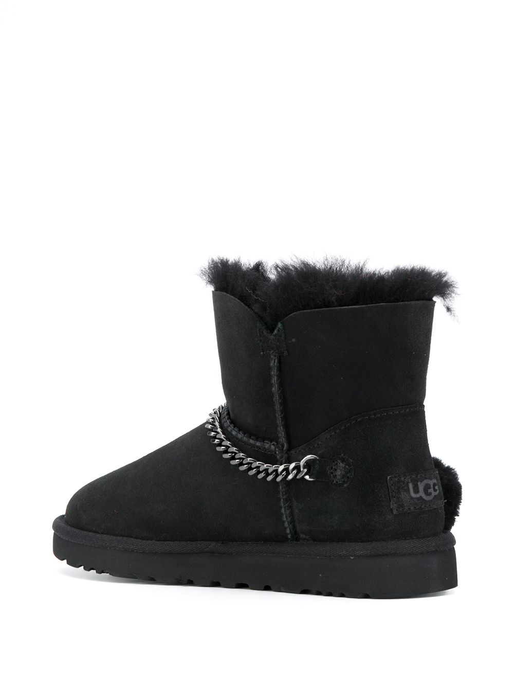 ugg ankle boots with fur trim