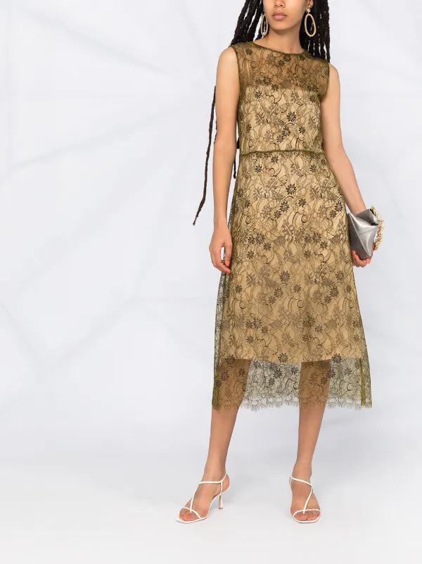 Vince sleeveless lace dress