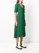 GANNI gingham-print wrap mid-length dress
