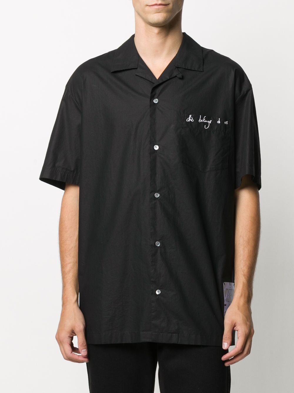 фото Mcq swallow graphic print shirt