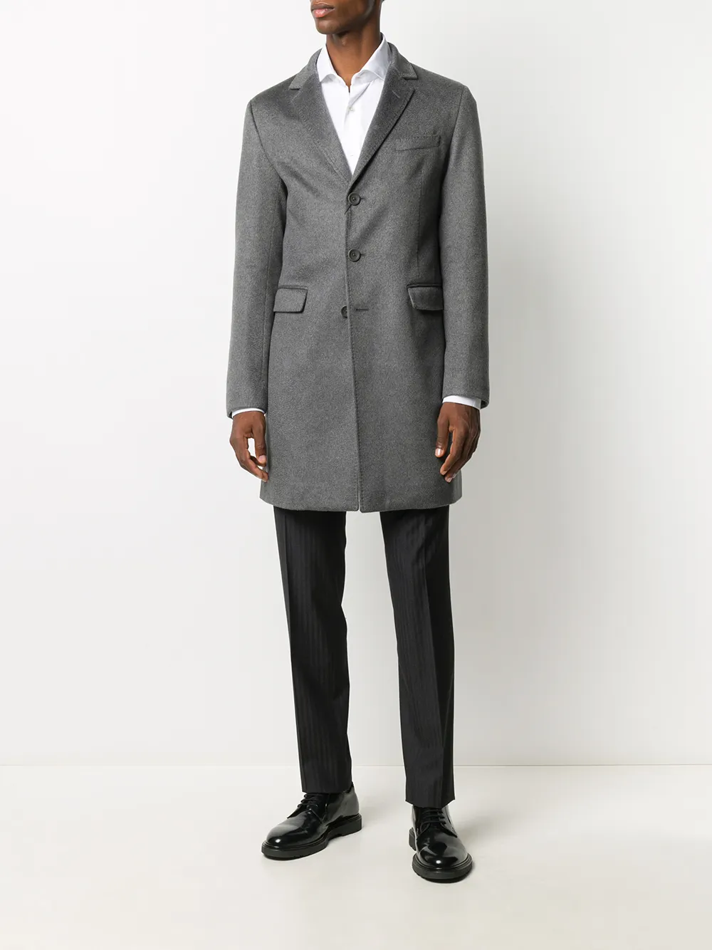 Herno single-breasted layered coat | Image 8