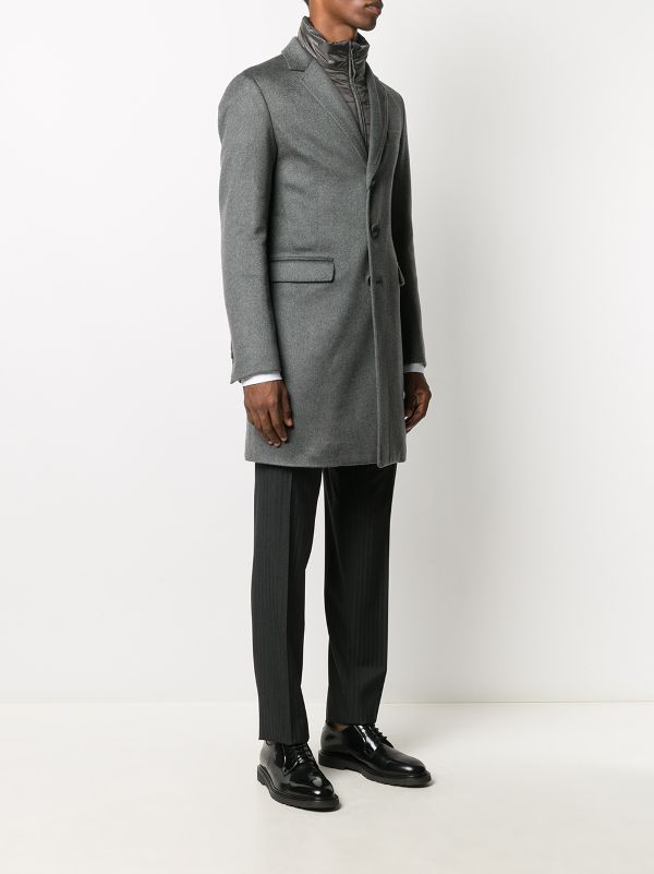 Herno single-breasted Layered Coat - Farfetch