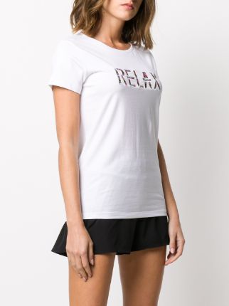 Relax print T-shirt展示图