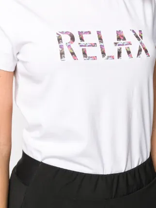 Relax print T-shirt展示图