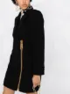 Moschino exposed zip coat