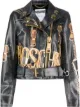 الصورة 1 من Moschino جاكيت بايكر بطبعة سحابات