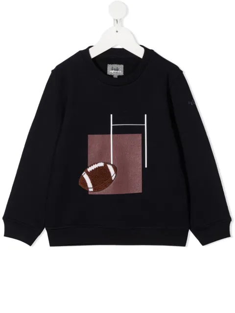 Il Gufo rugby-print jersey sweatshirt