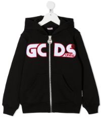 4%OFF！＜Farfetch＞ Gcds Kids ジップアップ パーカー - ブラック画像