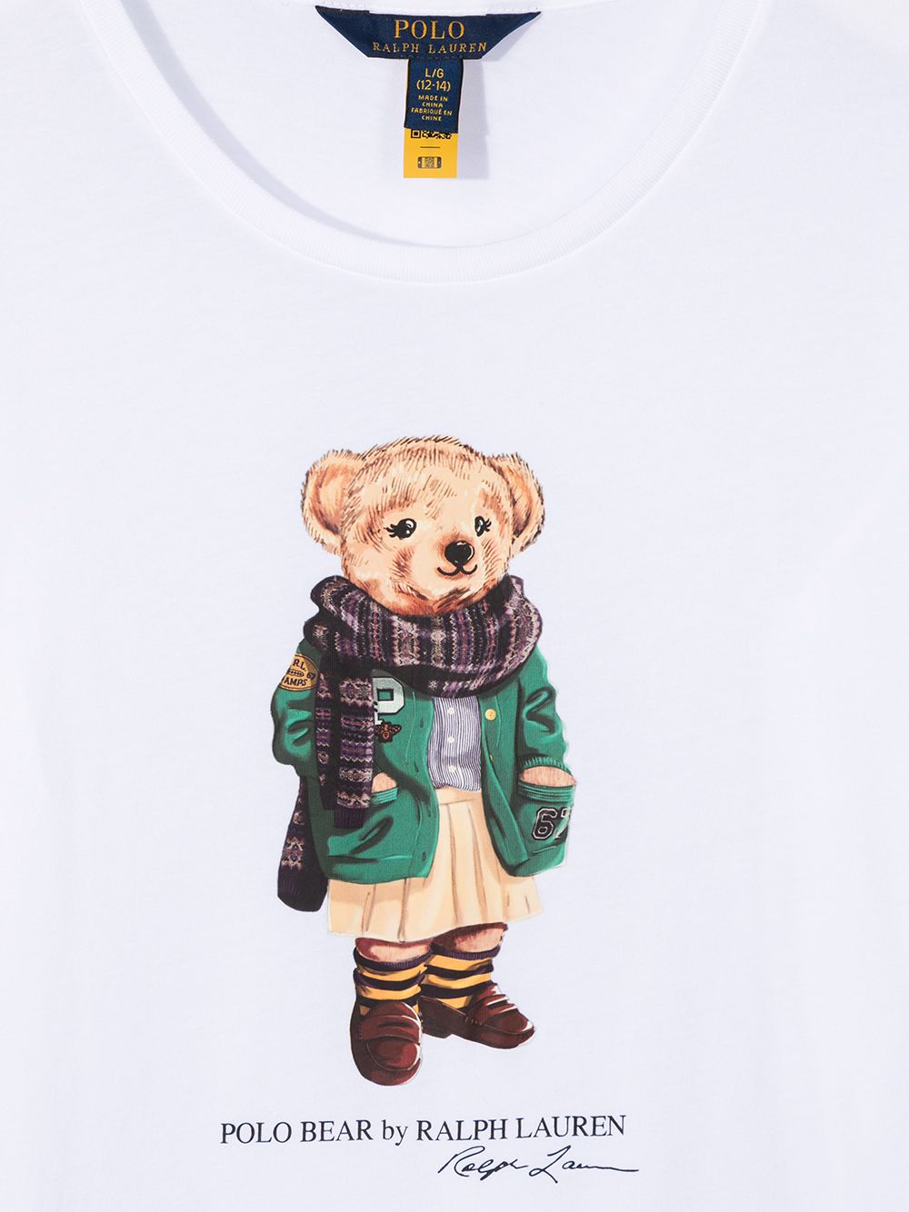 фото Ralph lauren kids футболка scarf bear с длинными рукавами