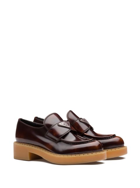 prada loafer brown