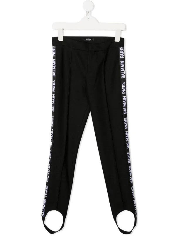 Balmain Kids Logo Leggings With Ankle 