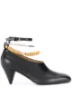 الصورة 1 من Jil Sander حذاء بكعب وسير كاحل سلسلة