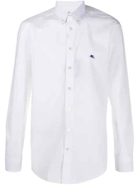 ETRO camisa con logo bordado