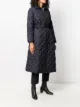 Emporio Armani long belted puffer coat