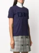Fendi embroidered-logo cotton T-shirt