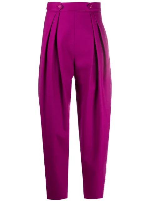 Alberta Ferretti tapered wool trousers