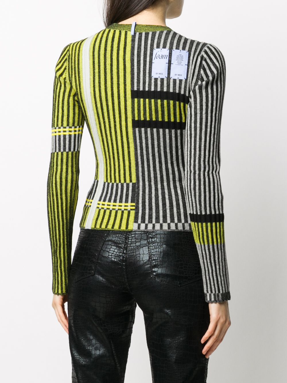 фото Mcq ribbed knit panelled jumper