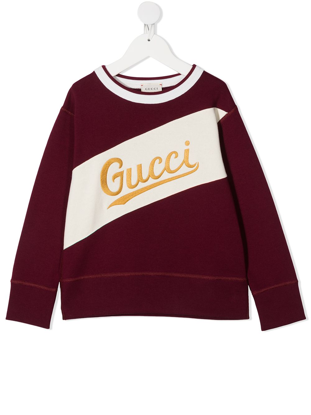 

Gucci Kids sudadera con logo bordado - Rojo