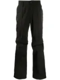 Post Archive Faction panelled straight-leg trousers - Black