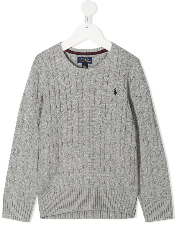 kids cable knit jumper