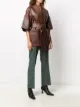 L'Autre Chose wrap leather jacket