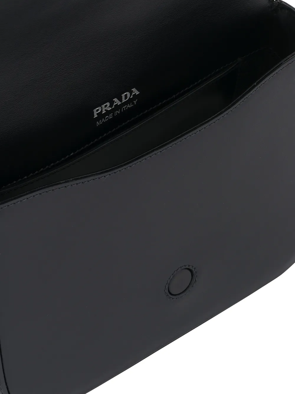 Prada Identity Logo-Plaque Shoulder Bag