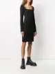 Helmut Lang فستان برقبة مربعة