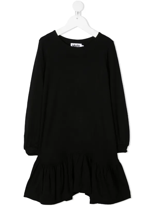 peplum hem midi dress