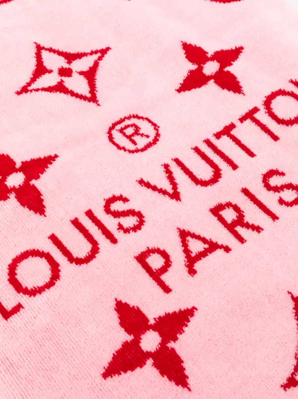 Pink louis vuitton towel sale