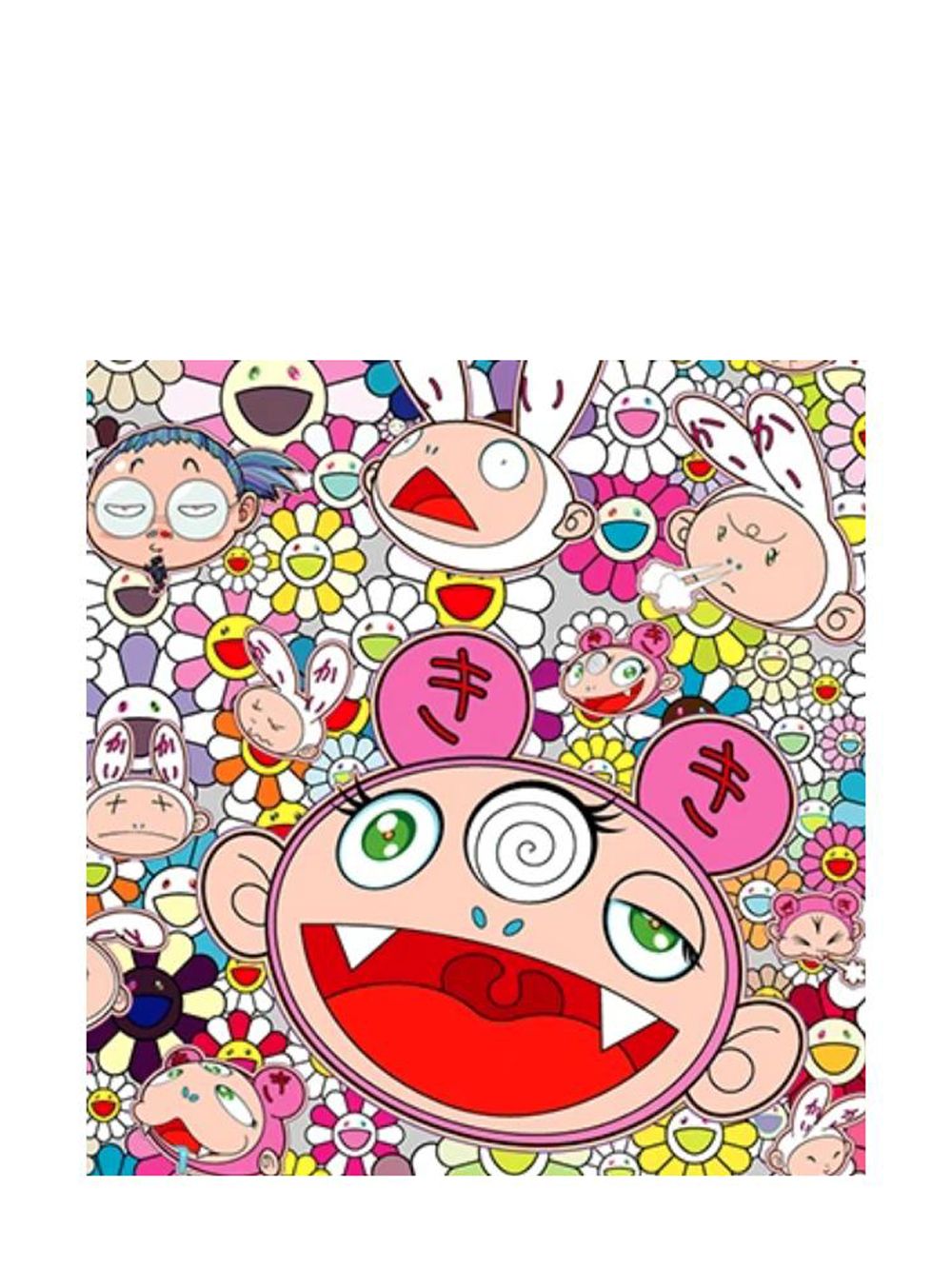 фото Takashi murakami abstract print canvas