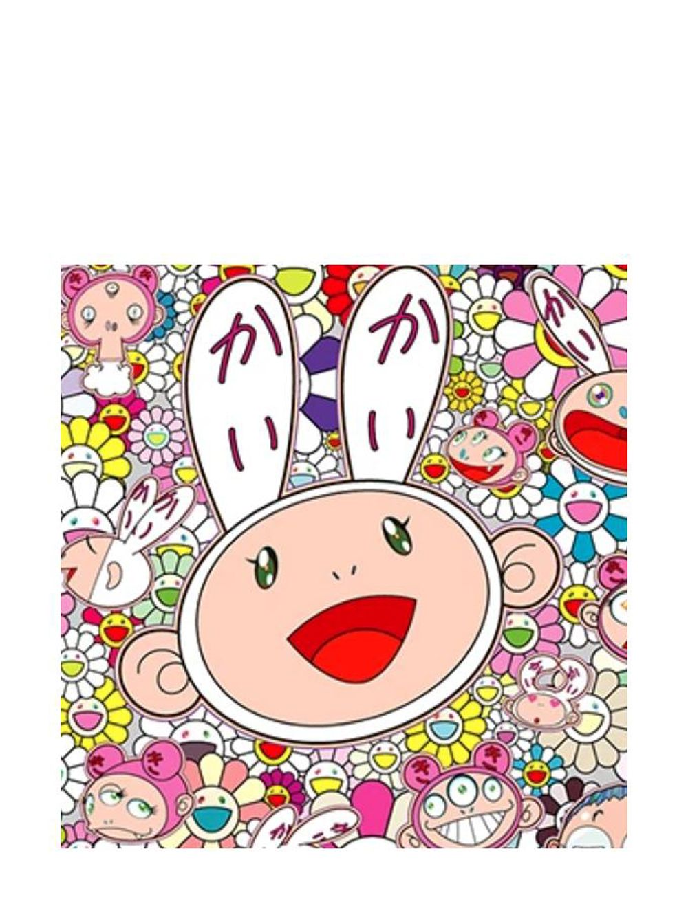 фото Takashi murakami abstract print canvas