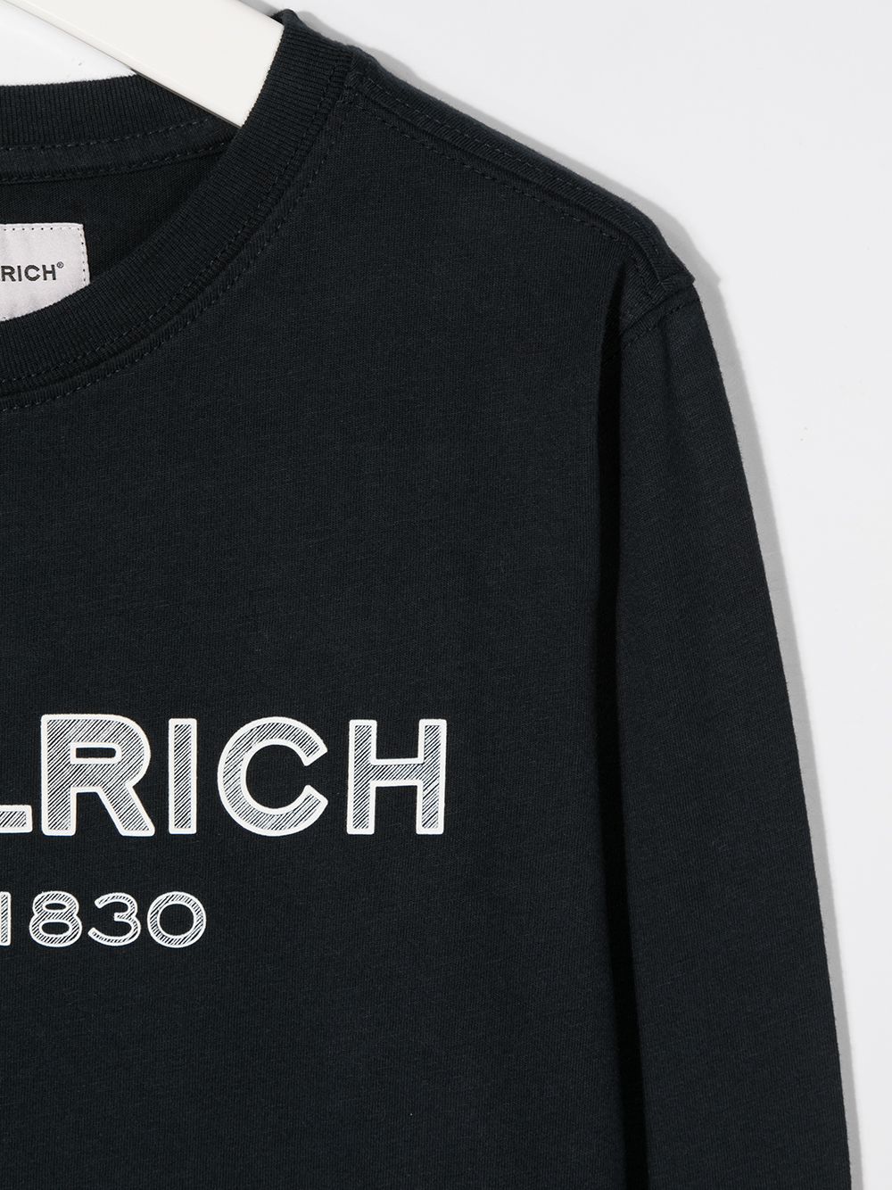 фото Woolrich kids logo print cotton sweatshirt