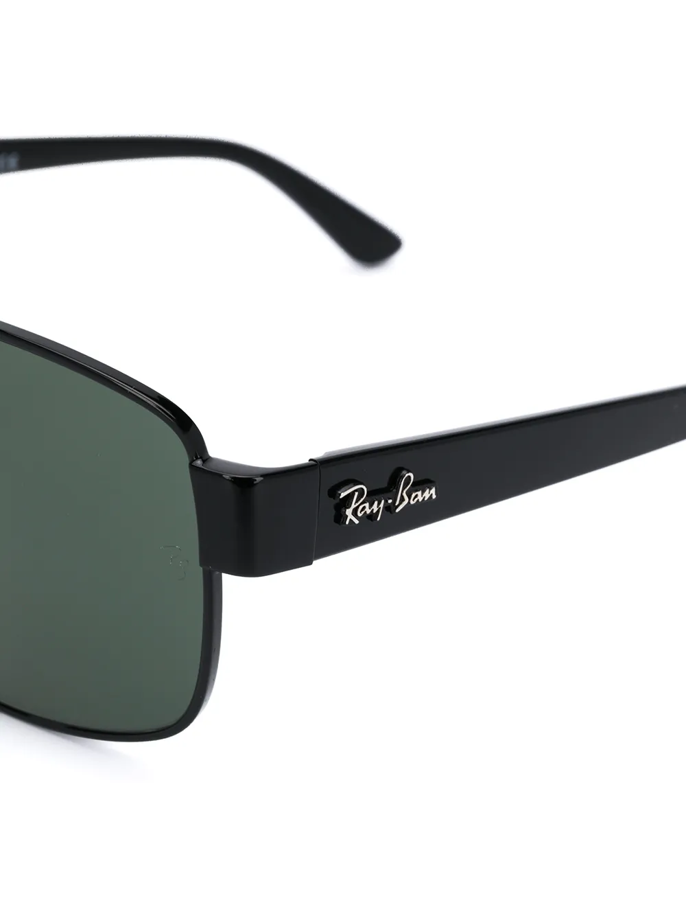 Ray-Ban Zonnebril met rechthoekig montuur Zwart