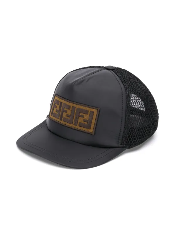 Fendi Kids Logo Patch Cap FARFETCH FI