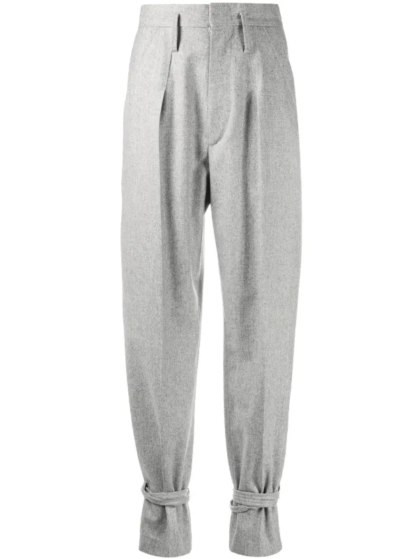 high waisted wool pants