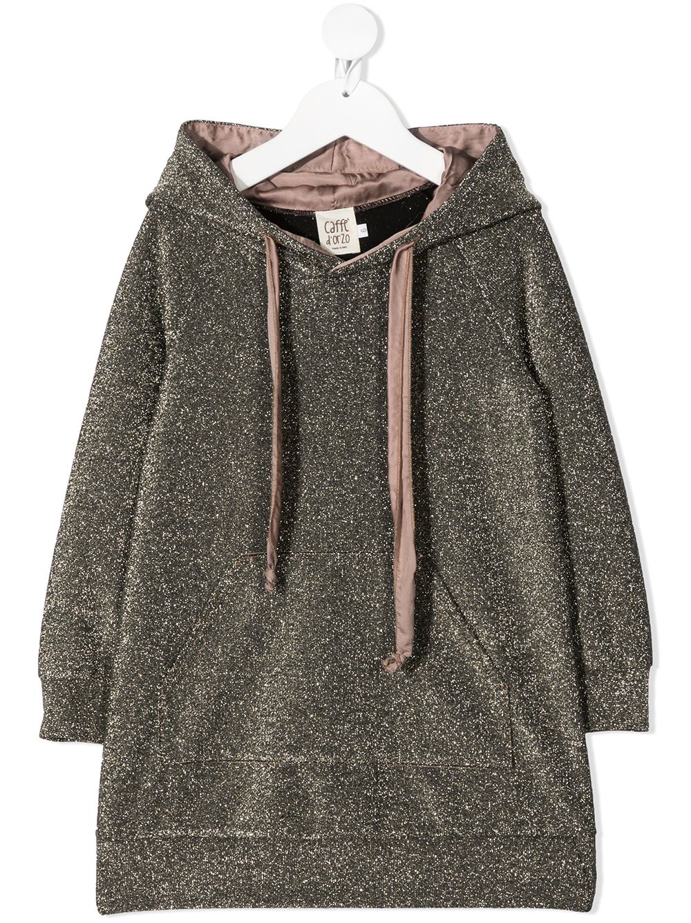 фото Caffe' d'orzo hooded metallic knit dress