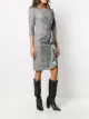 Paule Ka サイドノット チェック ドレス