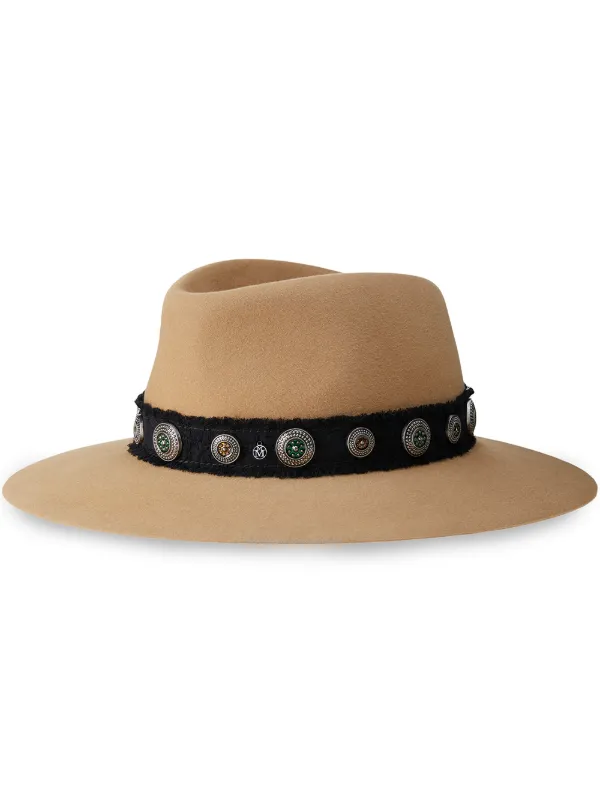 Shop Black Maison Michel Charles Fedora Hat With Express Delivery Farfetch