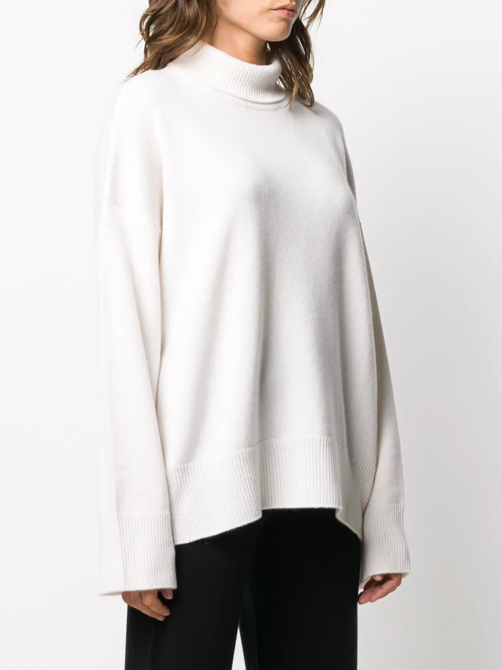 Le Kasha Merida Funnel-neck Cashmere Jumper In White