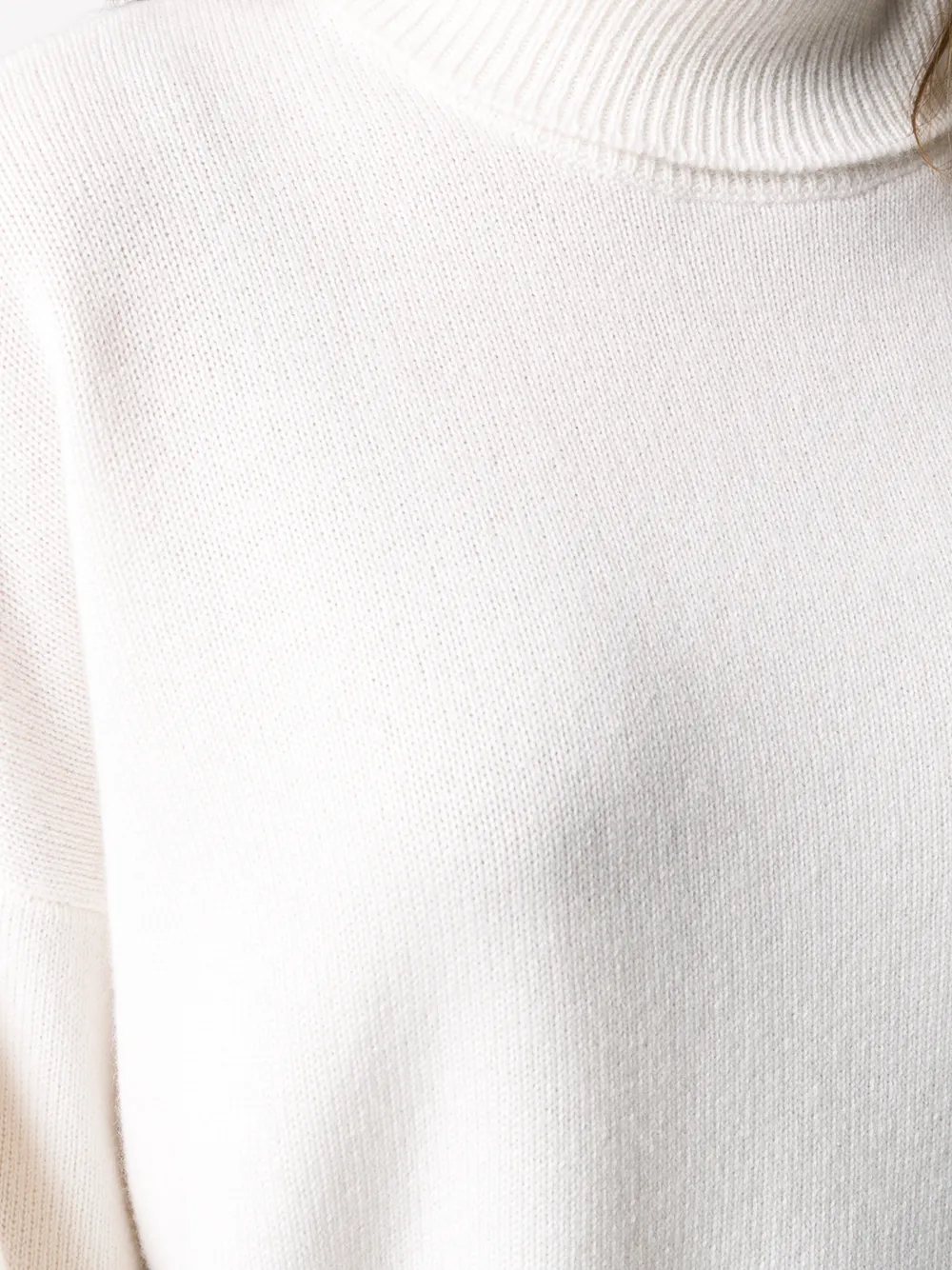 Le Kasha Merida Funnel-neck Cashmere Jumper In White