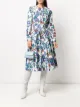 الصورة 2 من Tory Burch فستان ميدي بطبعة زهور