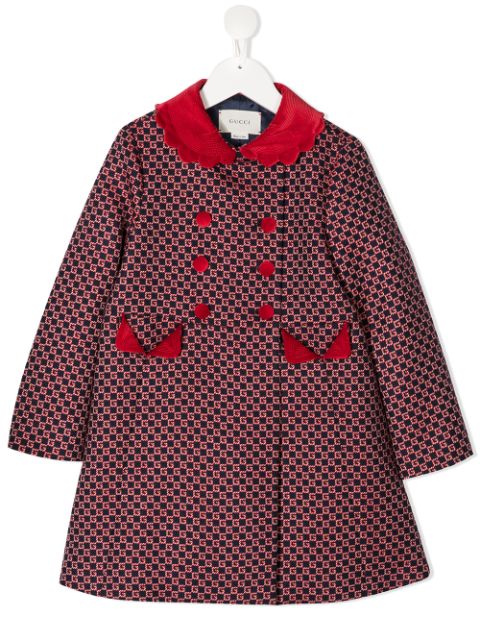 Gucci Kids GG double-breasted coat