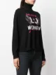 LIU JO crystal-embellished intarsia jumper