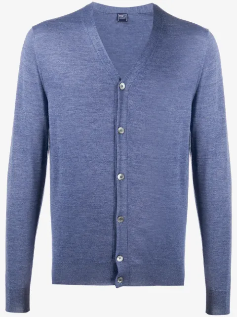 Fedeli cardigan en maille nervurée à col v
